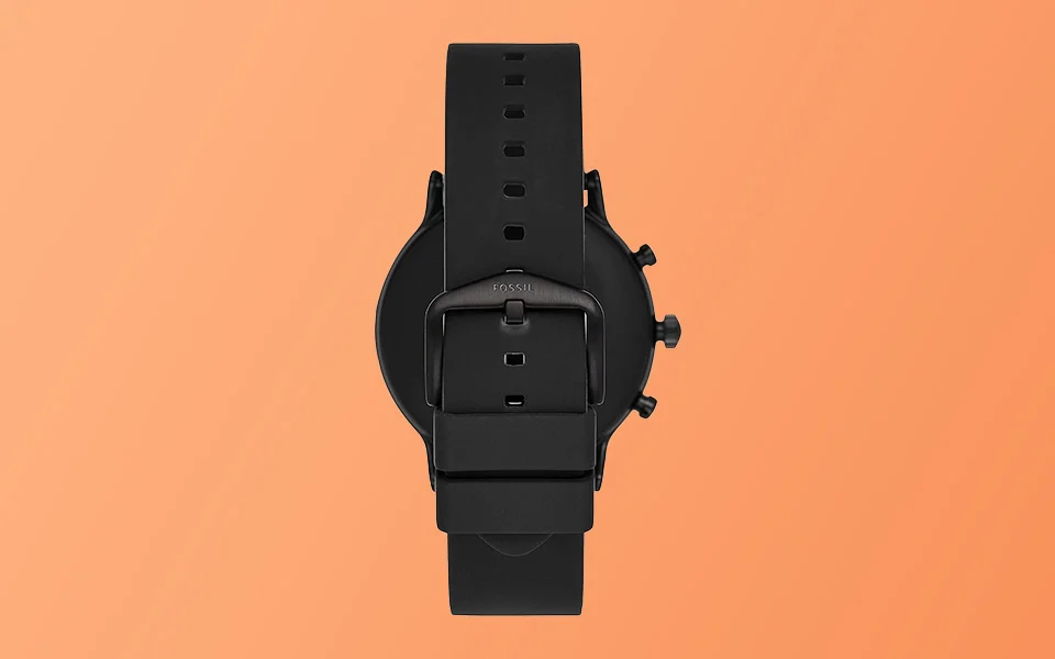 Fossil Gen 5 Carlyle Stainless Steel Back View