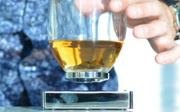 Oak Bottle Levitating Whisky Glass