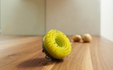 SCRRUB VEGETABLE BRUSH WITH 2 WAY SILICONE BRISTLES