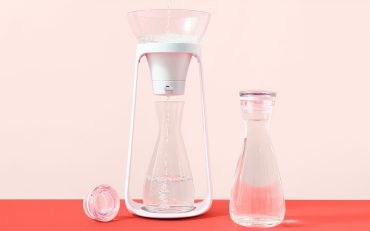 Kor Waterfall Water Filter in Pink Background