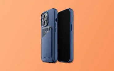 Mujjo Full Leather Wallet Case for iPhone Monaco Blue Mujjo Full Leather Wallet Case for iPhone Monaco Blue
