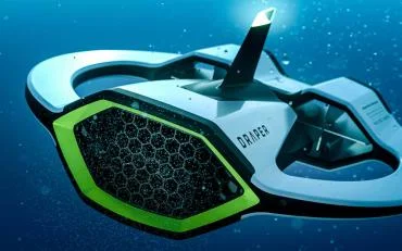 Autonomous Underwater Vehicle Swimming Drone by Draper