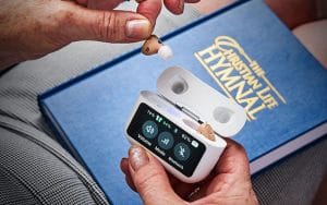 Audien Atom X Hearing Aids Touchscreen Controls