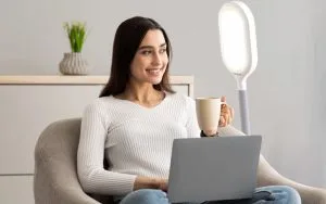 HappyLight Duo Light Therapy & Task Floor Lamp