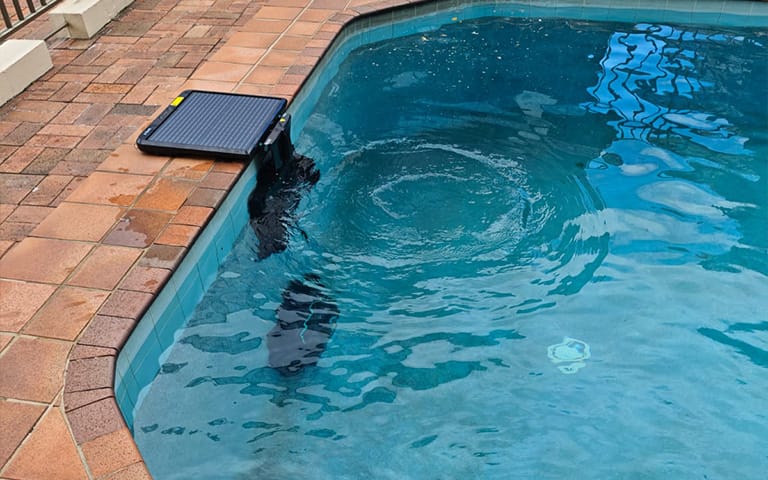 WYBOT S2 Solar Vision Robotic Pool Cleaner in Action