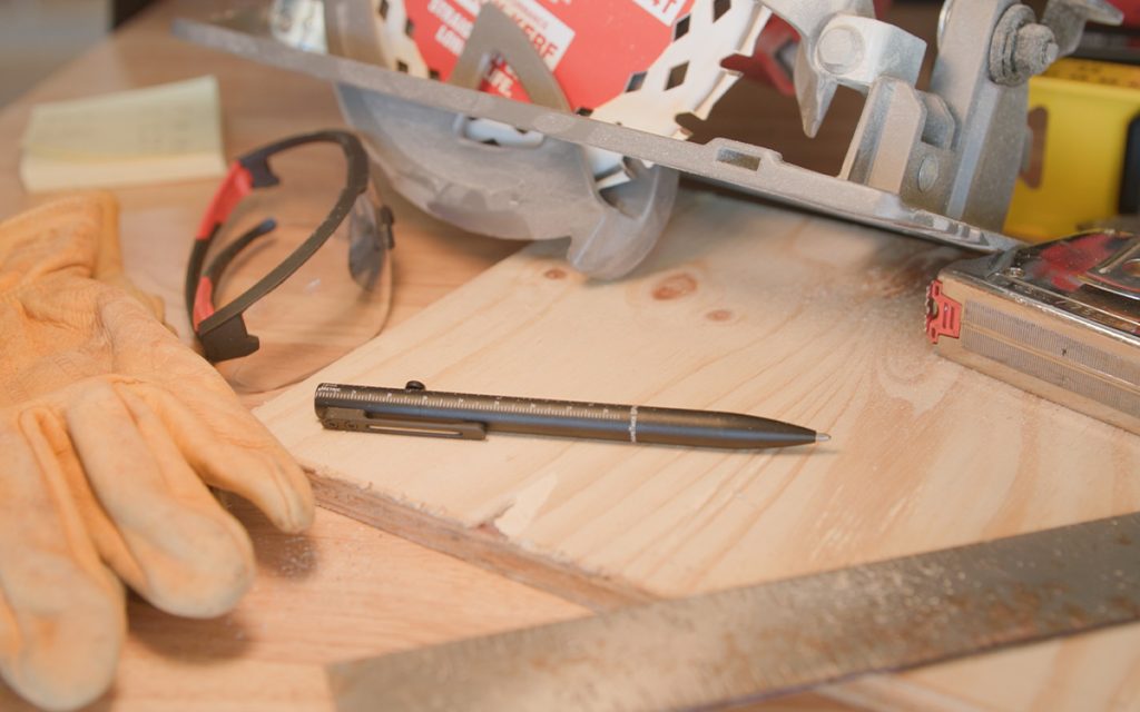 The Fisher Space Pen Measure Twice bolt-action pen